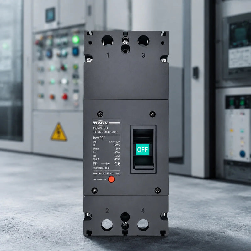 2P DC MCCB Type 1500V 300A/400A High-Current Molded Case Circuit Breaker, Overload Protection Switch for Solar PV System