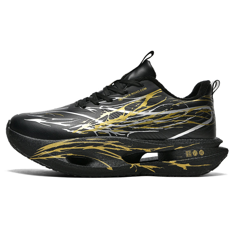 Unisex Sports Shoes Hollow Soft Sole Anti Slip Road Professional Training Shoes New Short Plush Comfortable Winter Running Shoes