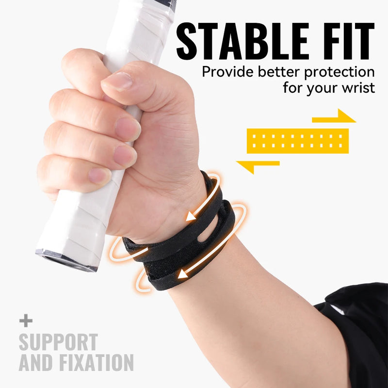 WRELS Sports Wrist Brace Adjustable Compression Wristband Breathable Prevent Sprain Gym Fitness Wrist Workout Support Strap