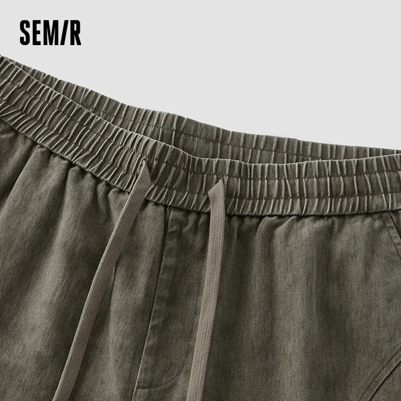 ខោបុរស Semir ខោរលុងជើងកោង សម្លៀកបំពាក់ធ្វើការ កប្បាស វីនថេច ស្ទីលវីនថេច ឆ្នាំ២០២៦ សម្លៀកបំពាក់ប្រចាំថ្ងៃរដូវរងាថ្មី
