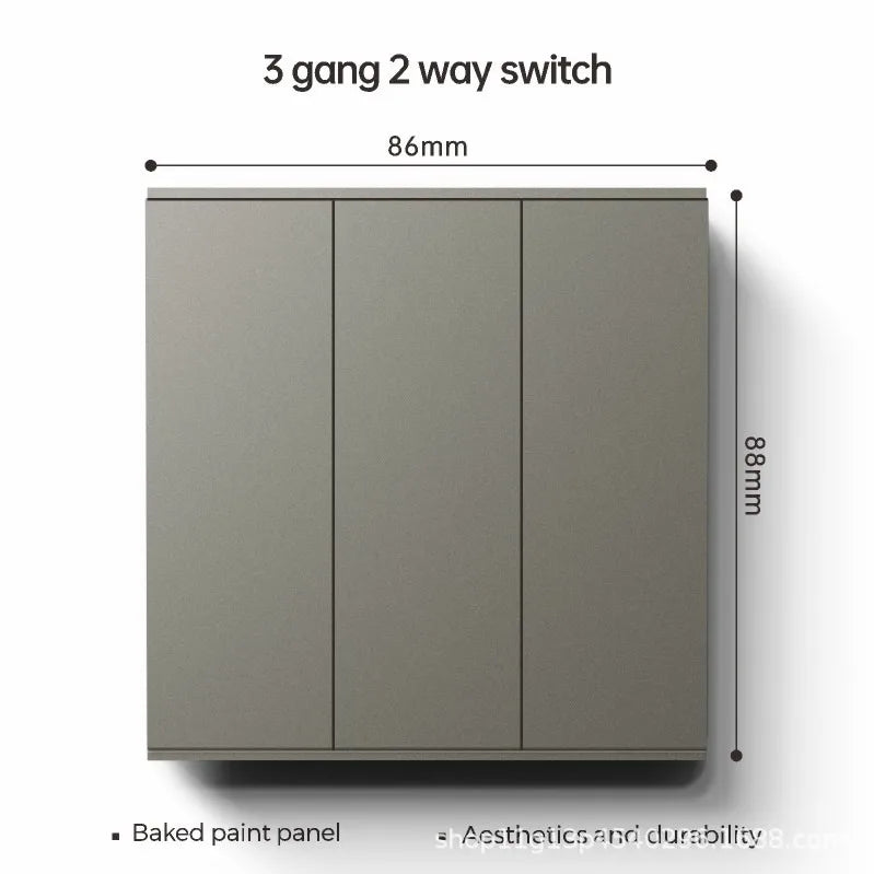 UK 13A with USB Type-c 18W Quick Charge Wall Power Socket Plug,Universal Wall light Switch Panel Dual USB Electrical Outlet