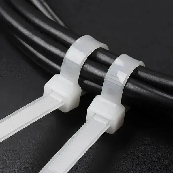 100-1000 PCS Self-locking Plastic Nylon Tie Black Fastening Strap Cable-Tie-Set Cable Zip Tie Fastening Ring Zip Wraps Strap Tie