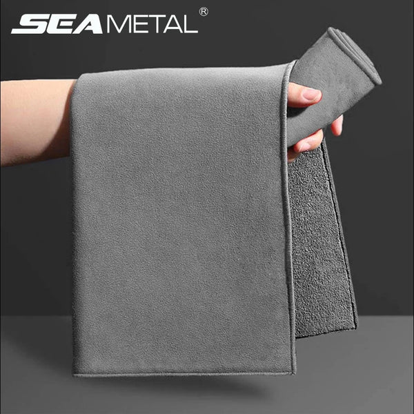 30x30/60CM Car Wash Microfiber Towel Car Cleaning Drying Coral Fleece Rag Car Care Cloth Double Sided Detailing Wash Towels
