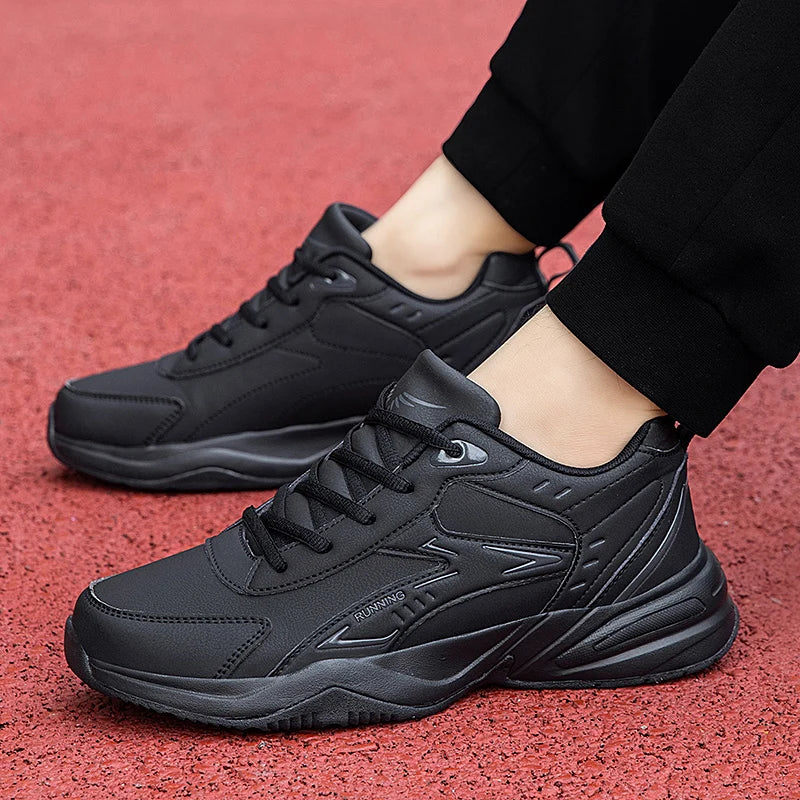 Men's Classic Retro Casual Sports Shoes Four Seasons Soft-Sole Waterproof Outdoor Running Shoes Breathable Light Sneakers 39-48