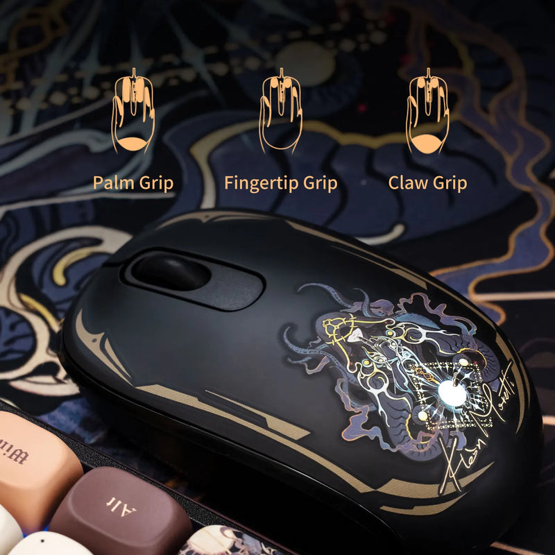 Akko Smart 1 2.4G Wireless Mouse Lord of the Mysteries Ergonomically Design 3200DPI Adjustable Lightweight Gaming Office Mouse