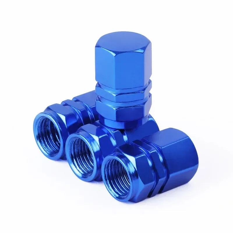 SEAMETAL 4/12Pcs Tire Valve Stem Caps Aluminum Alloy Nipple Wheel Caps for Car Motorcycle Bicycle Decorative Tires Accessories