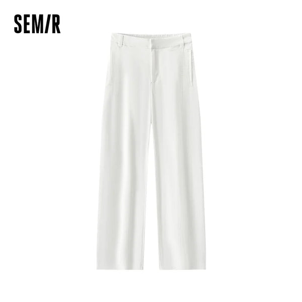 ខោស្ត្រី Semir ត្បាញឆ្នាំ ២០២៦ ក្រណាត់ទន់ជើងធំទូលាយចង្កេះយឺតសម្រាប់អ្នកធ្វើដំណើរក្នុងទីក្រុងធម្មតាប្រចាំថ្ងៃស្ទីលទន់មានផាសុកភាពប្រចាំថ្ងៃ