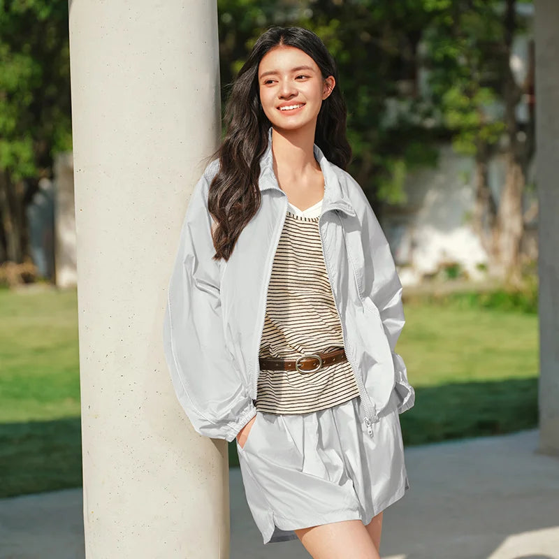 Semir Women Set Sun Protection Two Piece Summer 2026 Lightweight Casual Outdoor Style Fashion Outfit Matching Suit