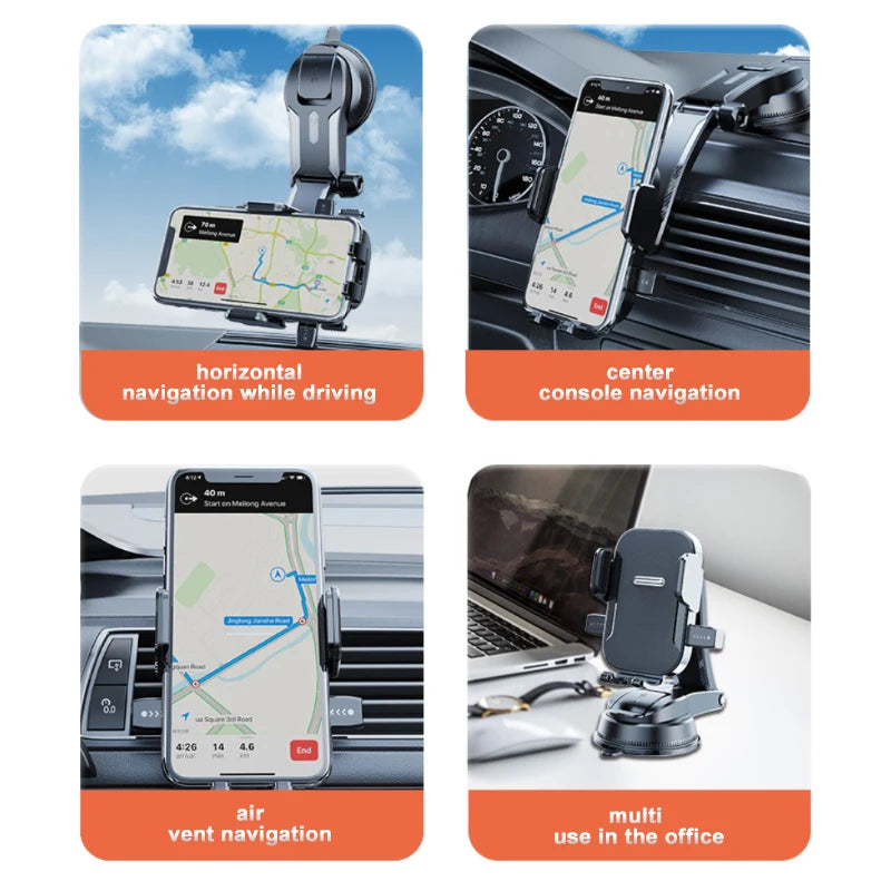 SEAMETAL Universal Car Phone Holder Anti Shake Auto Dashboard Cell Phone Bracket GPS Stand in Car for Car Interior Accessories