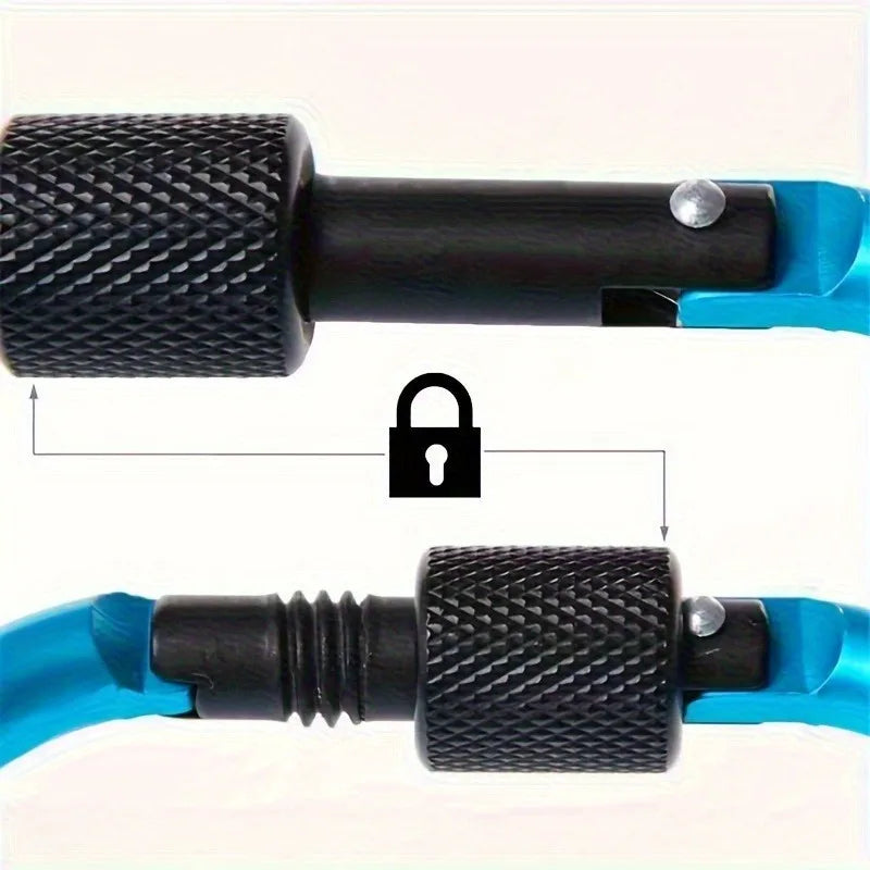 2pcs Outdoor Aluminum Alloy Hooks,Premium Thickened Buckles, Quick-Release Hooks,Backpack Buckles,Key Rings,Outdoor Additions