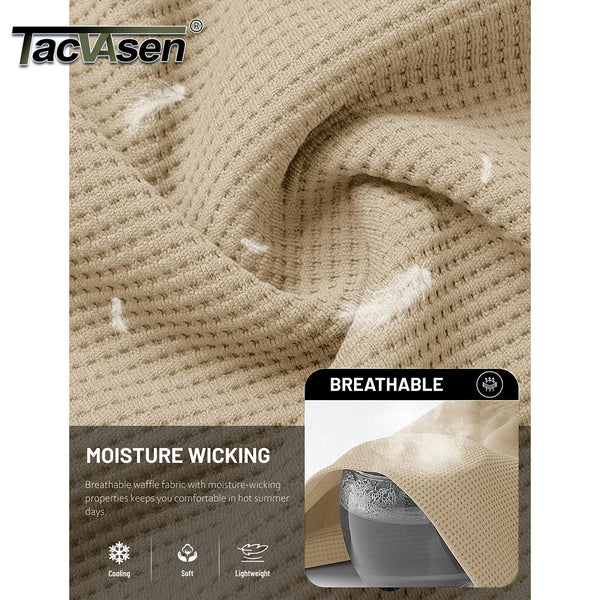 TACVASEN Men's Casual Waflle Shorts Knit 5'' Elastic Waist Drawstring Summer Beach Shorts Lightweight Breathable Streetwear 2026