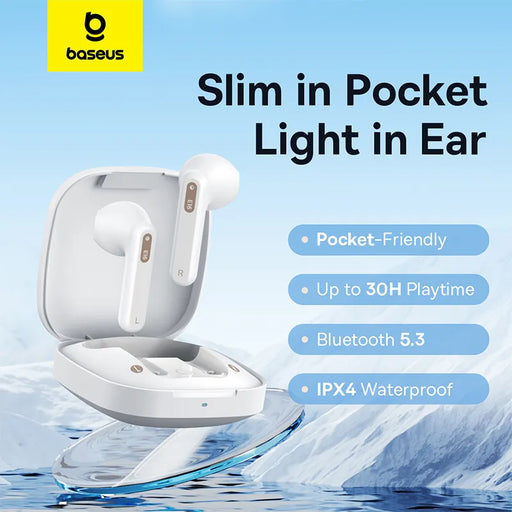 Baseus Bowie E16 True Wireless Earphones Bluetooth 5.3 Earbuds IPX4 Waterproof 30H Playtime Earphone 13mm Driver HIFI Headphones