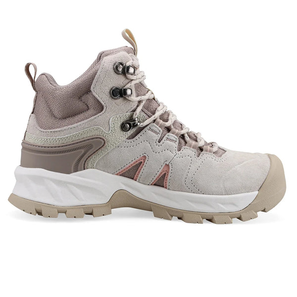 HUMTTO Winter Hiking Shoes Women Breathable Non-slip Outdoor Trekking Boots Genuine Leather Luxury Designers Sneaker for Woman