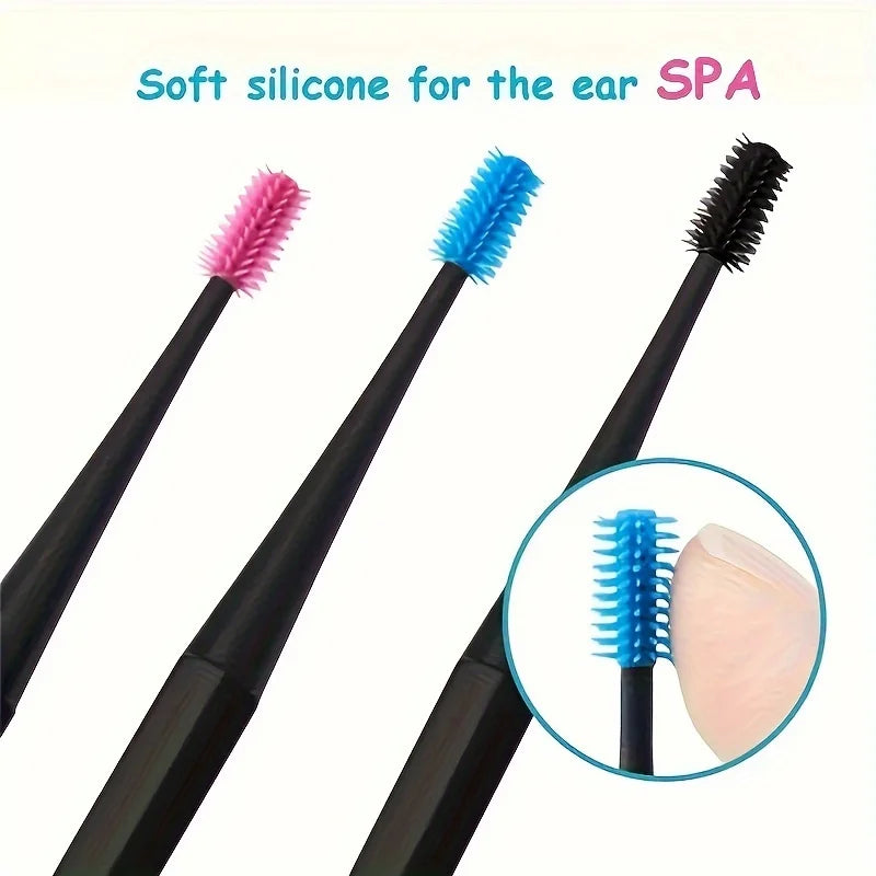 3PCS Remove Earwax Quickly with This Gentle Double-Ended Ear Cleaner, Ear picking tools, 3 colors to choose from