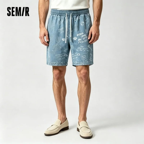 ខោខូវប៊យខ្លីបុរស Semir ឆ្នាំ ២០២៦ រលុងត្រង់ប្រវែងជង្គង់ ស្ទីលធម្មតា ទន់ ពាក់ប្រចាំថ្ងៃ