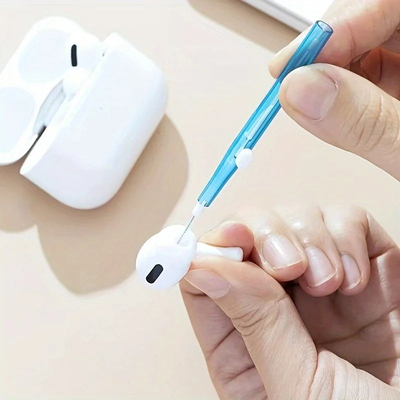 10pcs Mobile Phone Retractable Cleaning Set,Mobile Phone And Earphone Cleaning Kit, Mobile Phone Cleaning,Easy to Store,Carry