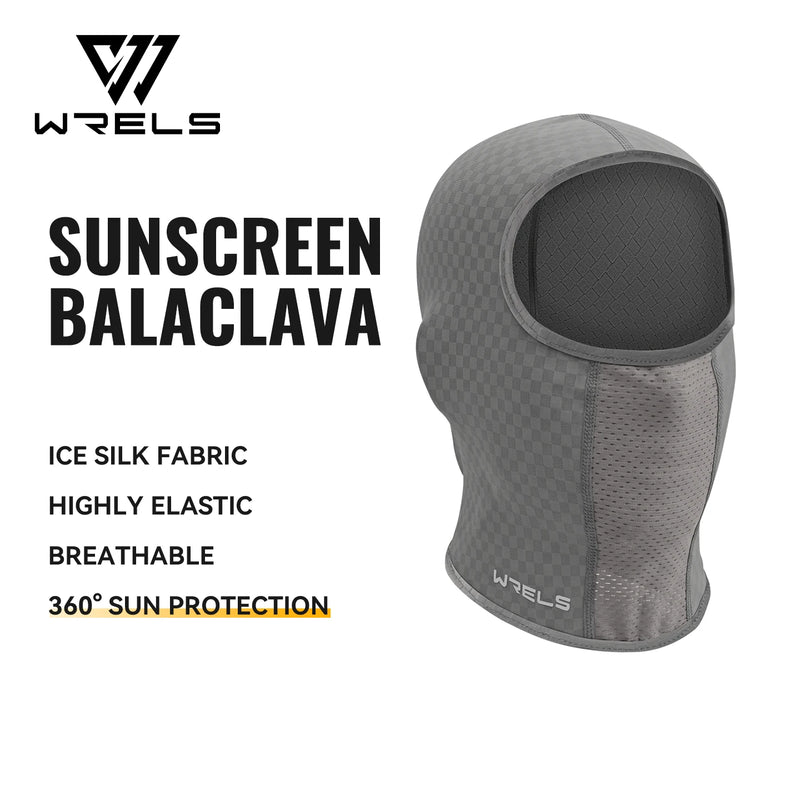 WRELS Cycling Face Mask Breathable Neck Hood Windproof Anti-UV Sun Protection Outdoor Fishing Men Women Balaclava Head Cover
