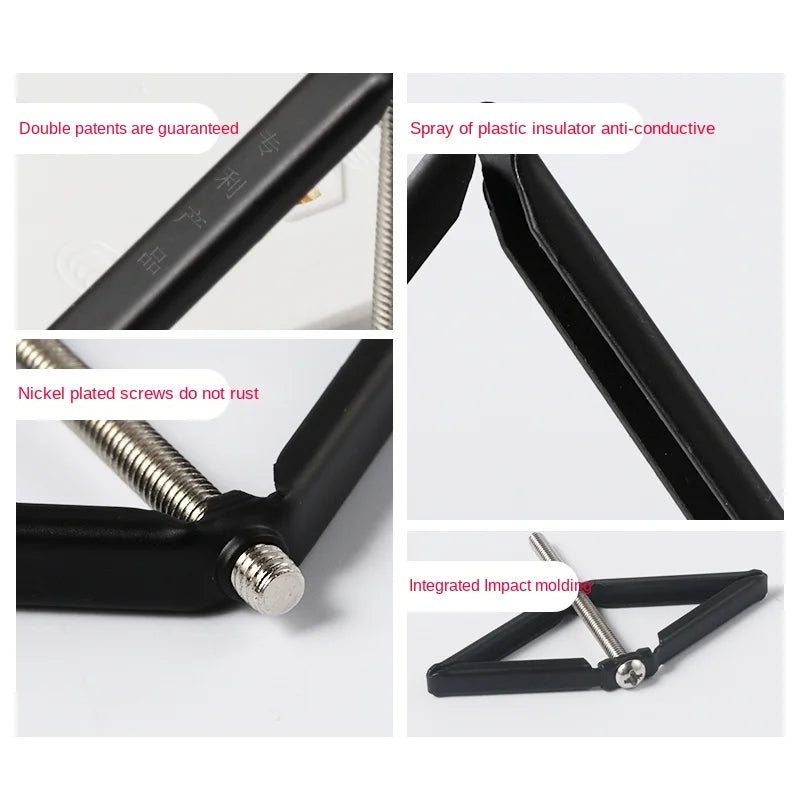 DepoGuye Embedded Switch Box Repair Tool Secret 86mm Switch Bottom Box Repairman Support Rod, electrical socket and accessories
