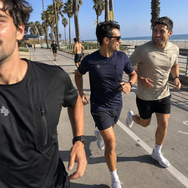 SBWL High-quality breathable quick-drying T-shirt outdoor leisure sports summer suitable men with short sleeves running Tops