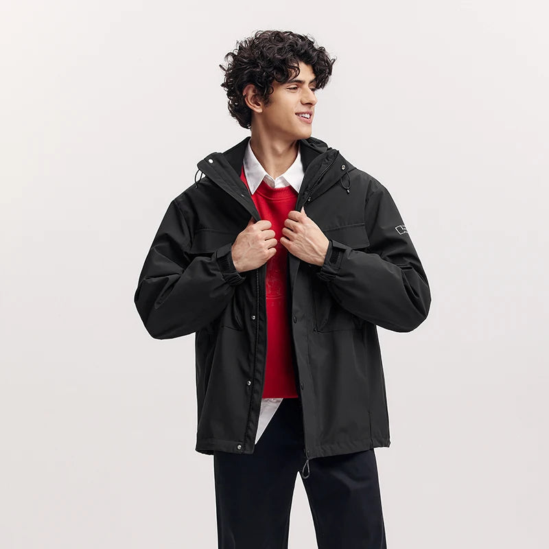 Semir Functional Jacket Men 2026 Spring Windproof Waterproof Stain-Resistant Two Piece Set Casual Versatile Outerwear