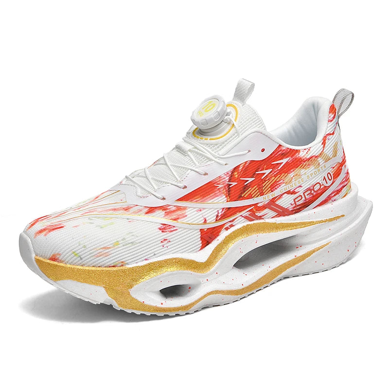 Mens Sports Shoes Outdoor Training Shock Absorption Rebound Running Shoes Parent-child Comfort Sports Stability Tennis Shoes