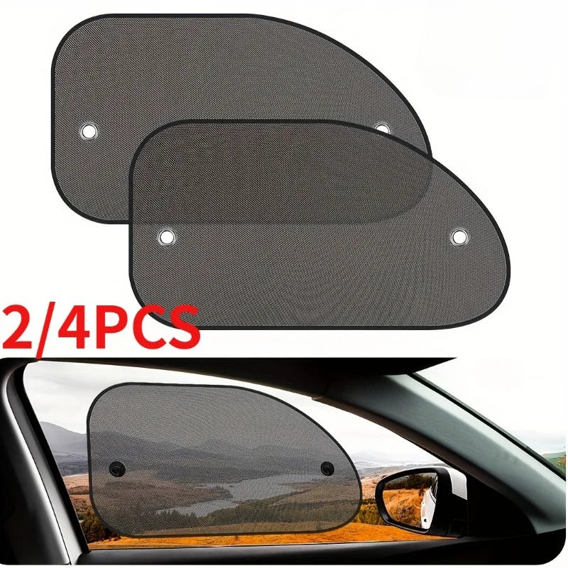 2/4PCS Car Sunshade Sun UV Protection, Sun Shade for Car Window, Car Window Shade with 4 Suction Cups, Universal Automotive