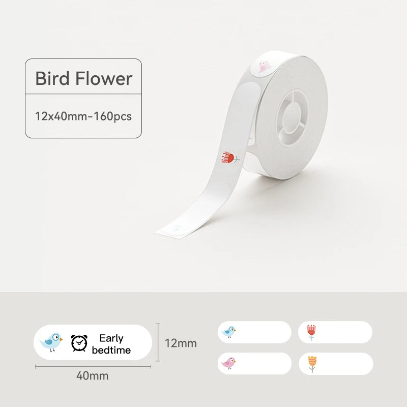 Niimbot Thermal Printer Labels 1 Roll of Self-adhesive Label Paper for D110 D11 D101 H1 H1S Bluetooth Label Maker