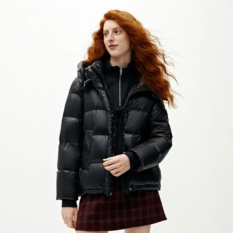 Semir Women Down Jacket 90 Percent Down Fill Goose Down Fill 2026 Winter Everyday Style Outdoor Layer Warm Insulation