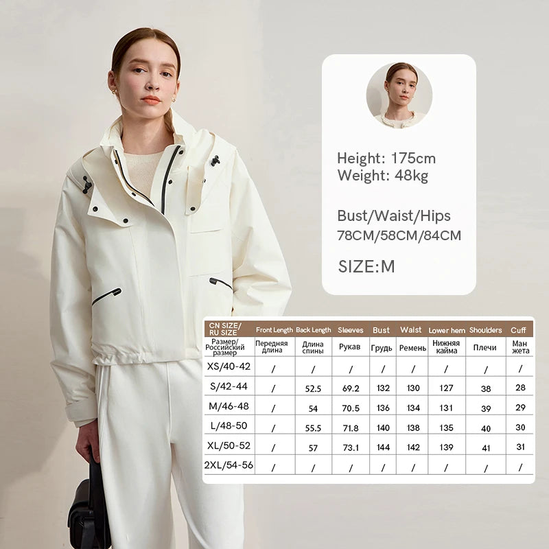 AMII Hooded Down Jackets Woman 2026 Winter New Loose Casual Short Down Jacket Waterproof Versatile Clothes For Ladies 12524029