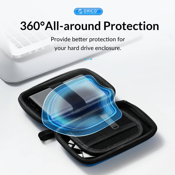 ORICO 2.5'' 3.5'' Hard Disk Case Protection Bag for External HDD M.2 Case /Earphone/U Disk Large Capacity Colorful Storage Bags