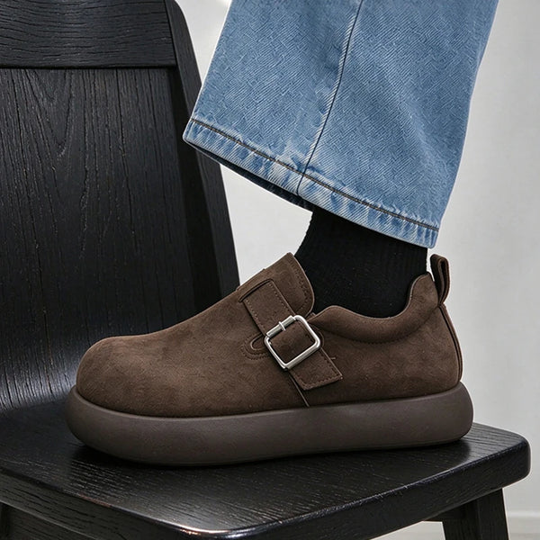 Men women's slip on casual shoes four seasons new breathable light Thick sole lazy shoes fashion outdoor walking party tide shoe