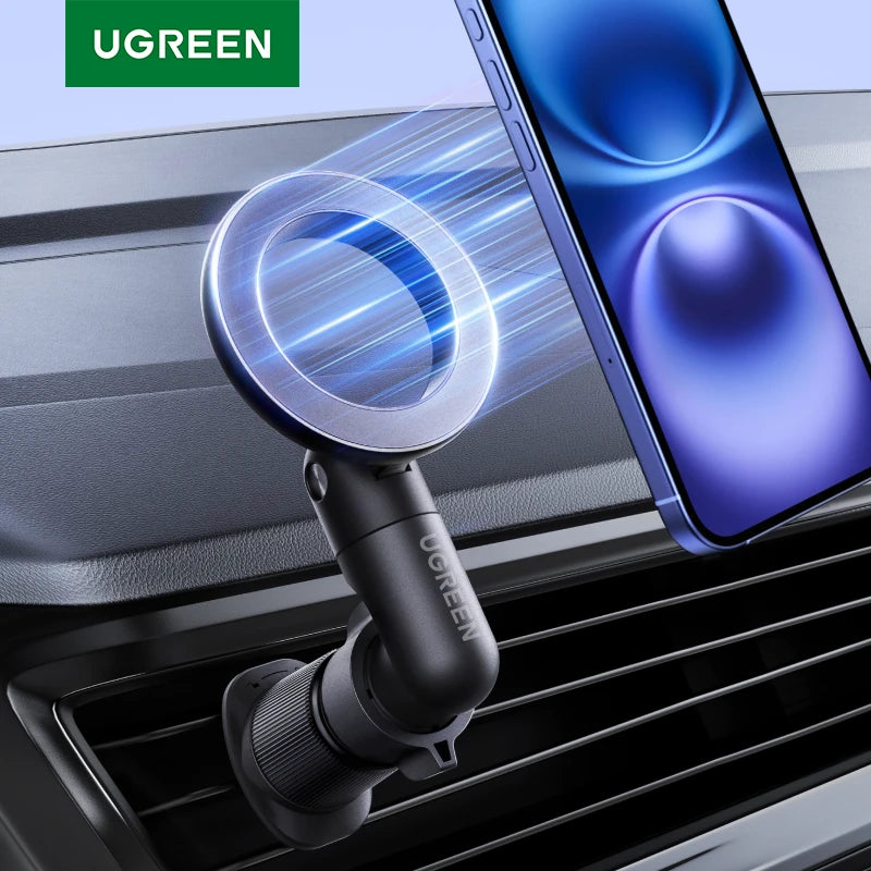 UGREEN Magnetic Car Phone Holder Air Vent 360° Rotatable Car Mount Universal For Magsafe iPhone 16 15 14 Pro Samsung S25 Xiaomi