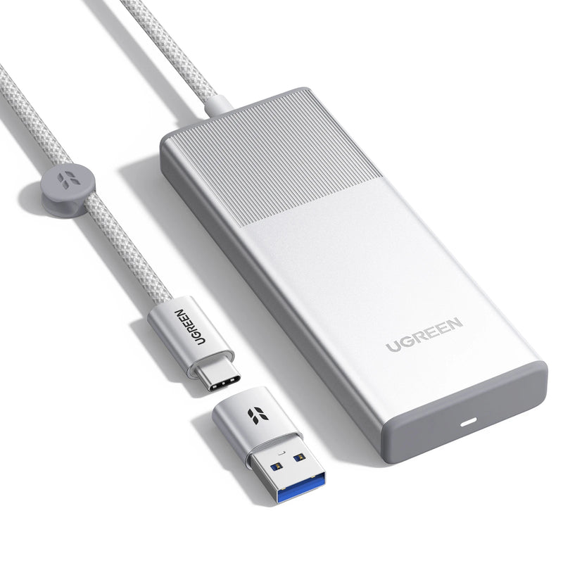 UGREEN M.2 NVMe 20Gbps SSD Enclosure with Cable USB-C 3.2 Gen2 External Enclosure Compatible with M.2 NVME PCIe Aluminum Case