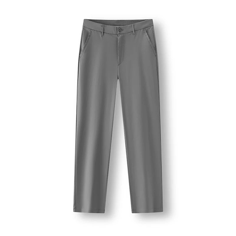 Semir Men Pants Solid 2026 Straight Elastic Waist Commuter Urban Casual Everyday Style Soft Comfortable Daily Wear Trendy