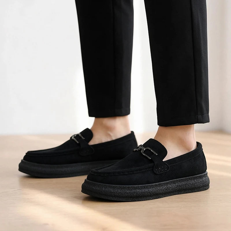 Men's High-Quality Slip-On Casual Shoes Four Seasons New Breathable Light Soft-Sole Comfort Lazy Shoes Fashion Joker Dress Shoes