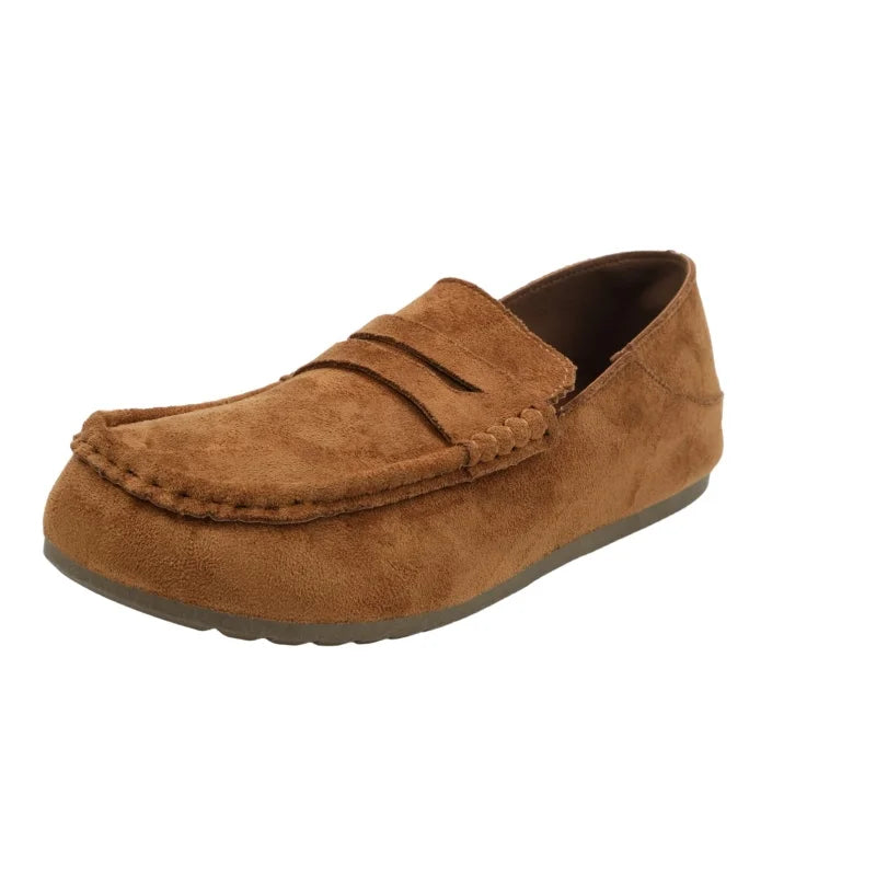 Men's slip on lazy casual shoes four seasons new breathable light soft-sole non-slip comfortable outdoor walking Joker tide shoe
