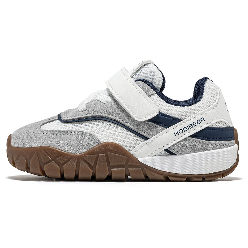 HOBIBEAR Toddler Wide Toe Box Shoes Breathable Lightweight Walking Sneaker Non Slip Hook-Loop Running Shoes for Boys Girls Kids