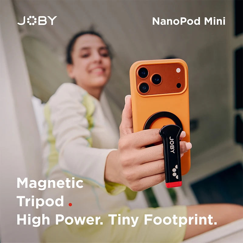 ជើងកាមេរ៉ាម៉ាញេទិក JOBY NanoPod Mini NP01 សម្រាប់ទូរស័ព្ទ Iphone 17 16 15 ជាមួយវីស 1/4" ជើងកាមេរ៉ា Mantis សម្រាប់ថតវីដេអូ Vlog ក្រៅផ្ទះ