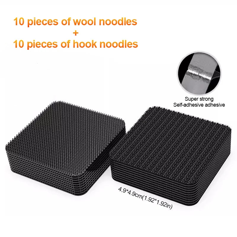 SEAMETAL Double Faced Car Carpet Fixing Stickers High Adhesive Auto Carpet Fixed Patches Home Floor Foot Mats Anti Skid Tapes