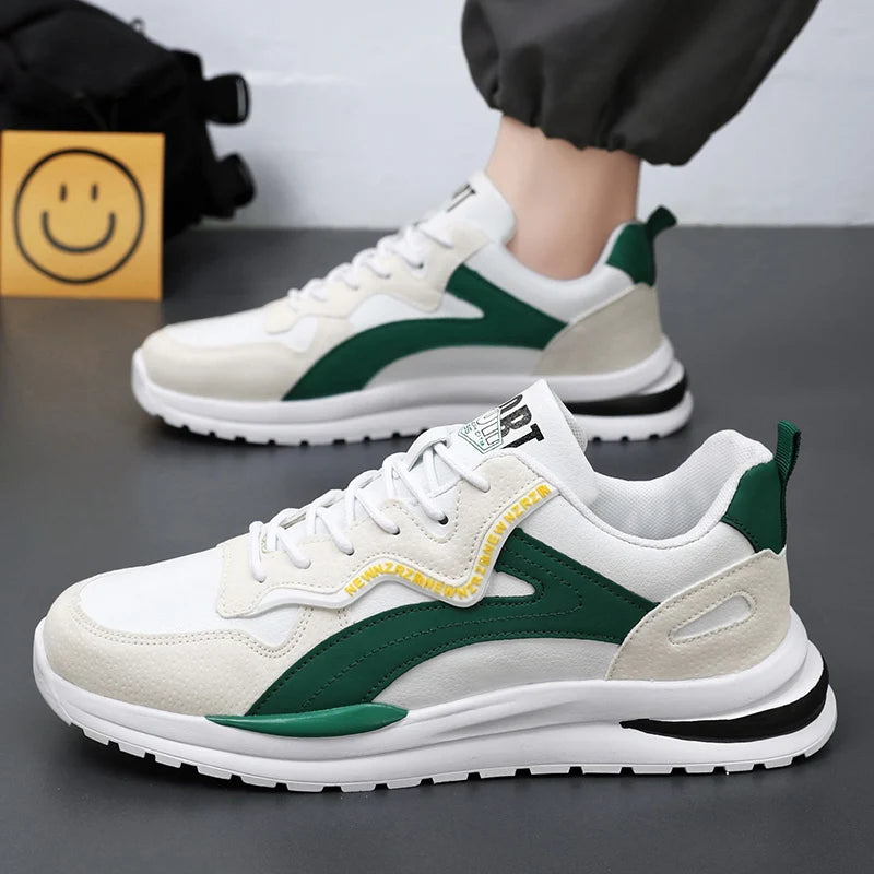 Men's casual sneakers shoes Four seasons new breathable non-slip soft-sole outdoor walking shoes lightweight sports running shoe