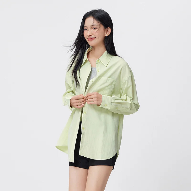 Semir Elegant Shirt Women Long Sleeve Solid Color Blouse Short Vest Two Piece Set 2026 Spring New Fashion Casual Wear