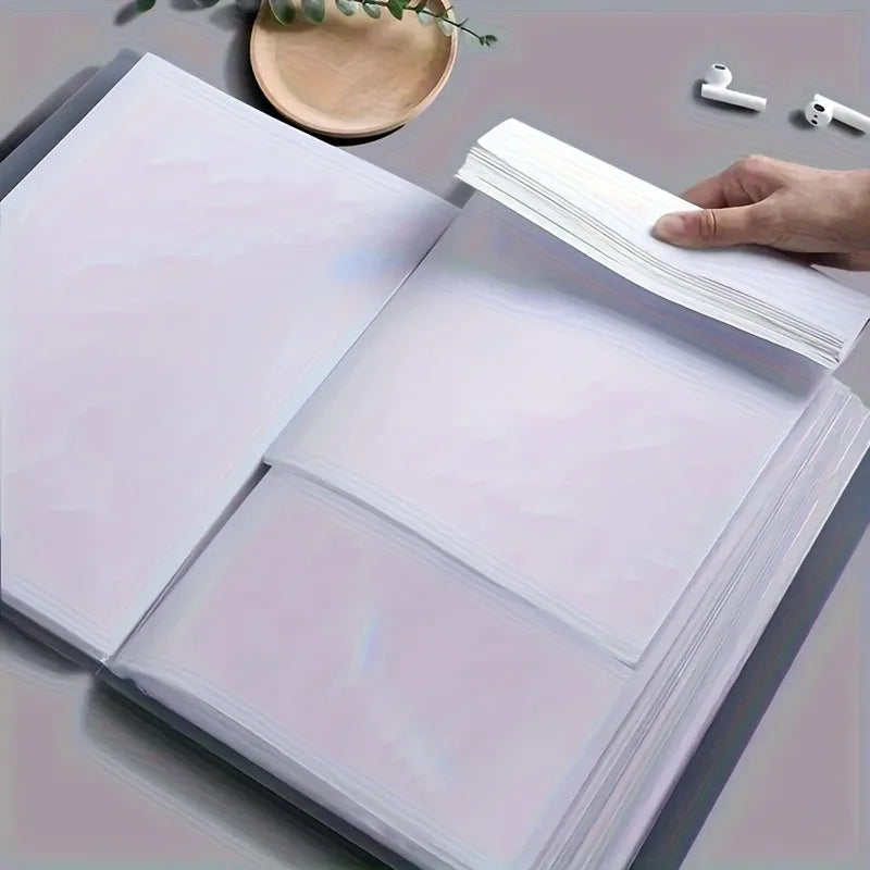 1pc A4 Folder Suitable for High Transparency And Durable Document Storage in Offices, Schools,Portable,Ideal for Study Supplies