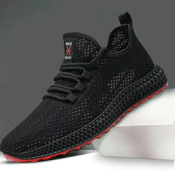 Male's sneakers casual lightweight mesh sports shoes summer men's outdoor soft sole Anti slip Breathable comfort running shoes