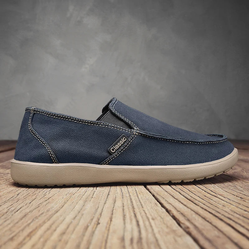 Mens Walking Shoes Summer Mesh Breathe Non Lace Design Snug Wear-resistant Daily Walking Outdoor Sports Versatile Casual Shoes