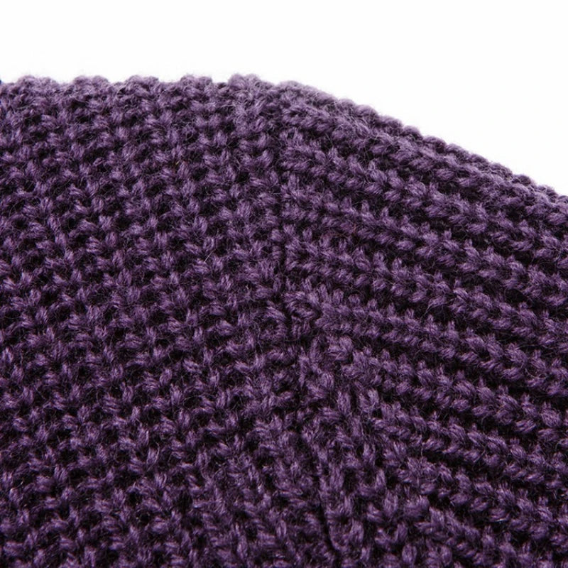 Men's 100% Merino Wool Crew-Neck Sweater -  Soft Textured Knit Business Casual Pullover Sweatshirt