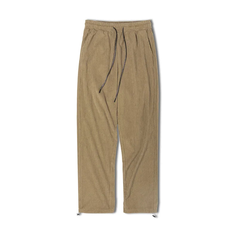 ខោ Maden Workwear បែប Retro ប៉ាក់ចង្កេះយឺត ខោកីឡា ខោជើងវែងបុរស រដូវស្លឹកឈើជ្រុះ
