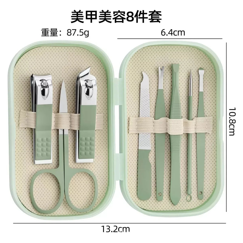 Nail Clipper Set, Nail Clipper, Ear Scoop, Home Nail Tools, Clippers, 14-Piece Set, Box for Removing Dead Skin