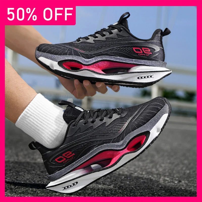Unisex Sports Shoes Rebound Cushioning Soft Sole Professional Training Shoes Light Marathon Fitness Comfortable Running Shoes