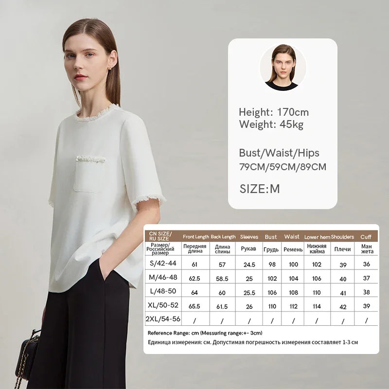 អាវក្រណាត់អាវធំស្ត្រី Amii Minimalist ឆ្នាំ ២០២៥ រដូវស្លឹកឈើជ្រុះថ្មីត្រង់រំយោលស្មាអង្កាំដៃខ្លី 12521016