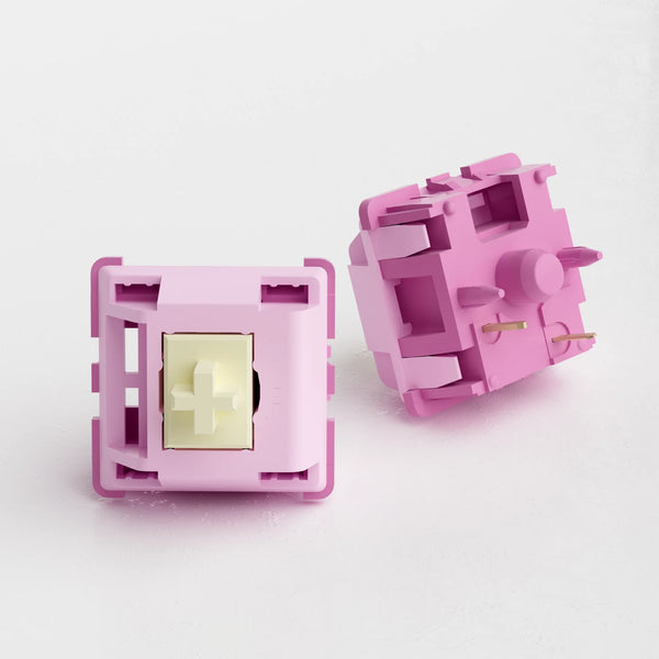 Akko V3 Creamy Purple Pro Switch 5-pin 30gf Tactile Switch អាចប្រើប្រាស់ជាមួយ MX Mechanical Keyboard (45 គ្រាប់)